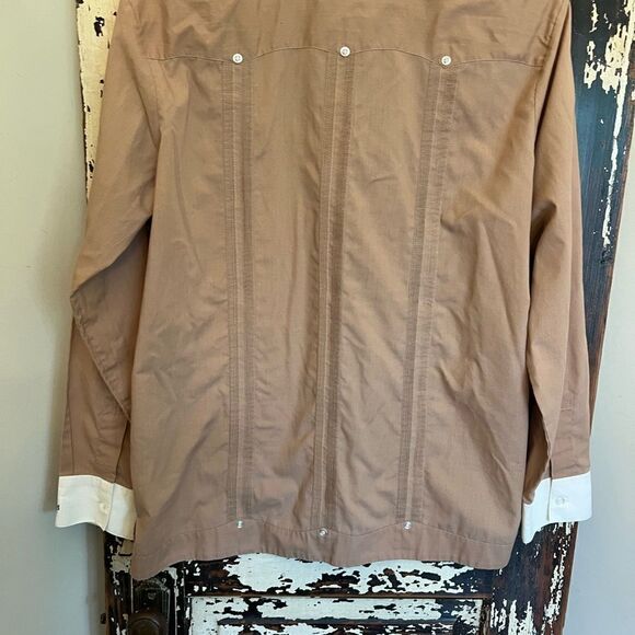 Men’s Vintage La Gloria patch Cuban cigar Tabaquero button down. Size L - Picture 2 of 9